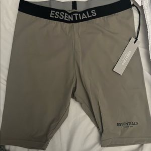 NWT - FEAR OF GOD - ESSENTIALS BIKER SHORTS MOSS